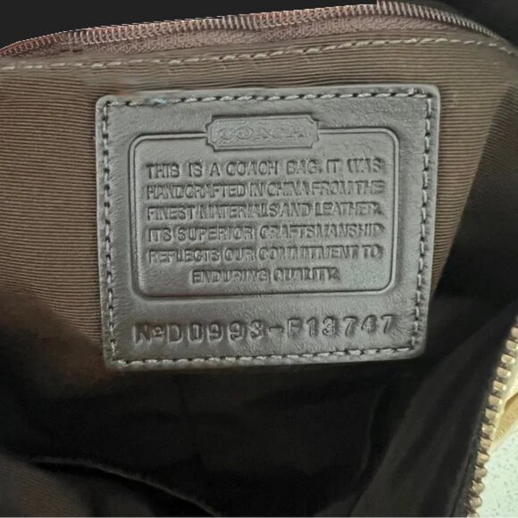 Vintage Coach Soho Pleated Leather Satchel Shoulder Bag F13747 Gold Metallic Y2k - Picture 9 of 10